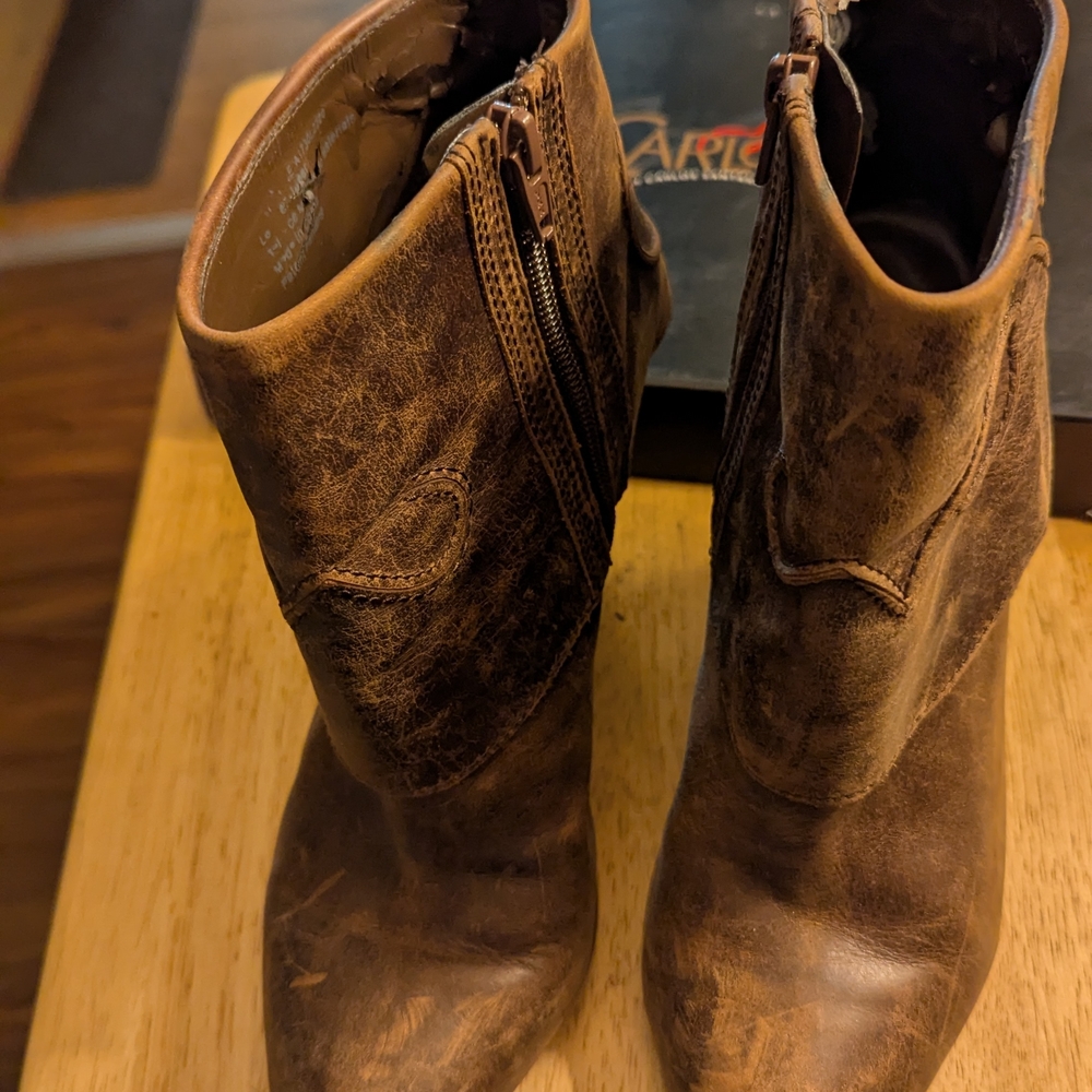 Carlos by Carlos Santana Brown Ankle Boots